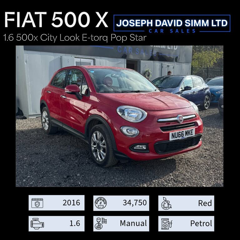 2016 Fiat 500X 1.6 E-Torq Pop Star Plus
