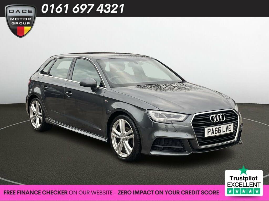 2016 Audi A3 1.4 TFSI S Line (150ps) Nav (CoD) (s/s) Sportback 5d 1395cc