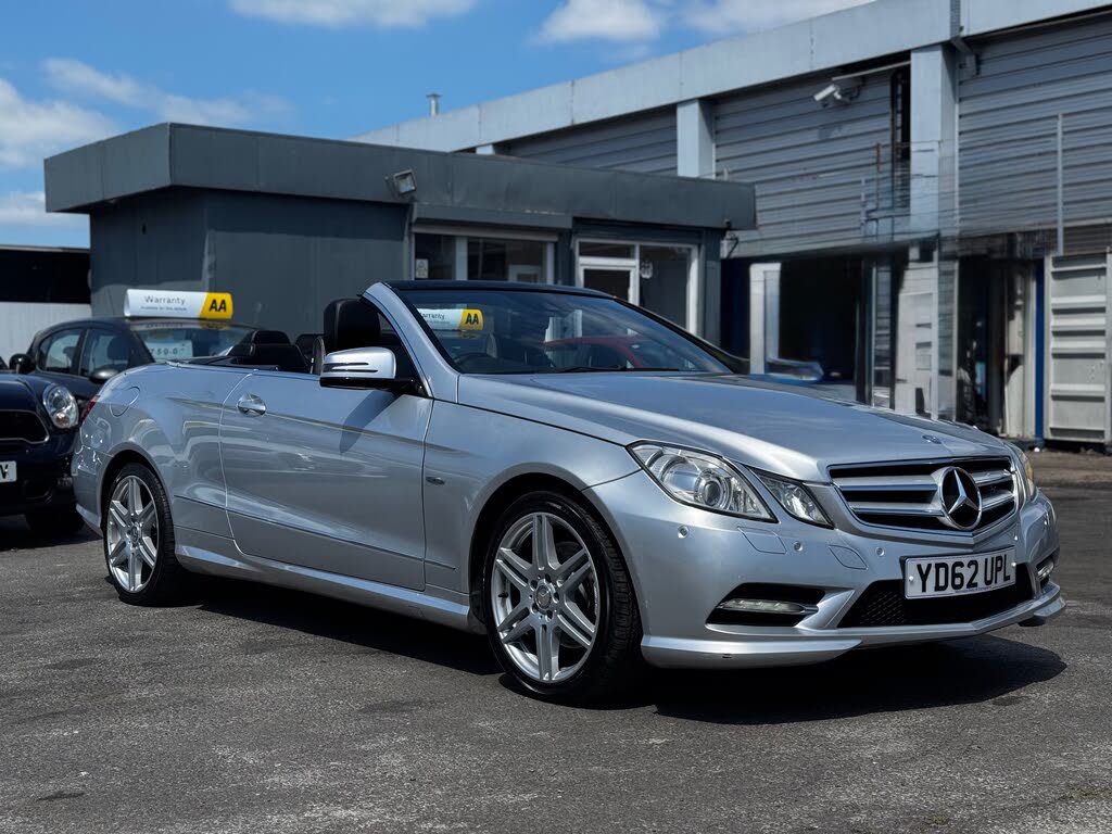 2012 Mercedes-Benz E-Class 2.1TD E220 CDI Sport 2.1CDI (170bhp) Blue F Cabriolet 2d 7G-Tronic