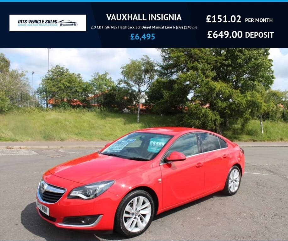 2016 Vauxhall Insignia 2.0CDTi SRi (Nav) ecoFLEX (s/s) Hatchback 5d