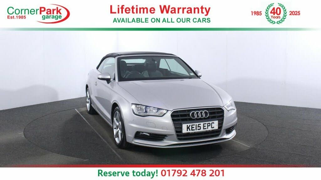 2015 Audi A3 Cabriolet 1.4 Sport TFSI (150ps) (CoD) S Tronic