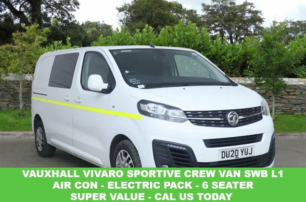 2020 Vauxhall Vivaro 2.0TD 3100 L1H1 Sportive (120PS)(Eu6dT) Double Cab
