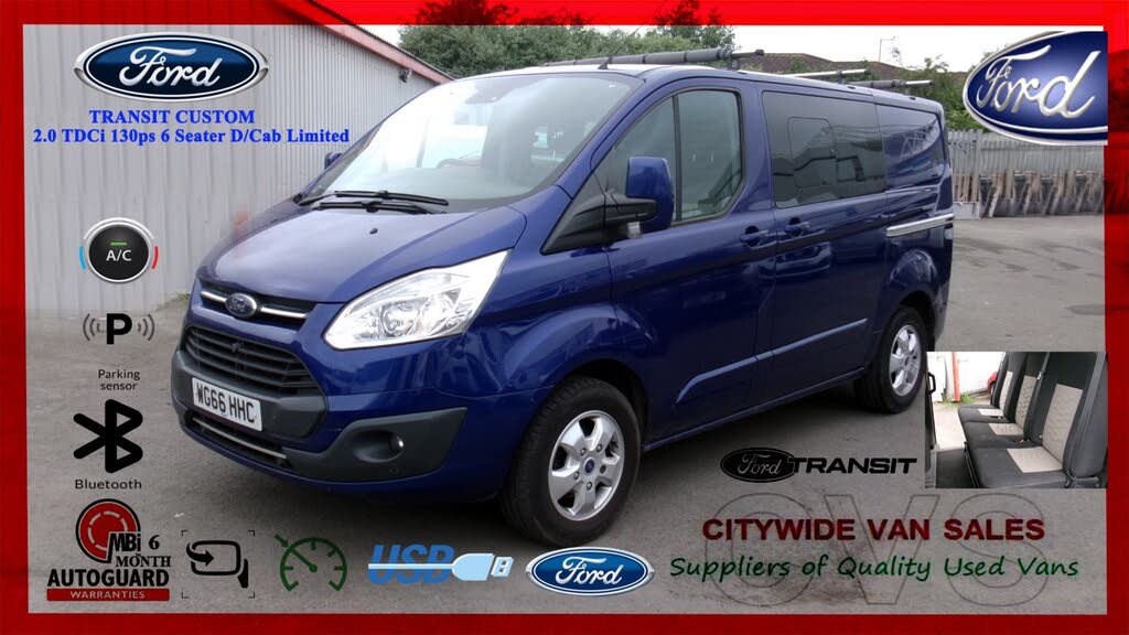 2016 Ford Transit Custom 2.0TDCi 310 L1H1 Limited (130PS)(EU6) Panel Van