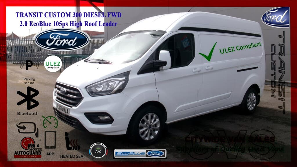 2018 Ford Transit Custom 2.0TDCi 300 L2H2 Limited (130PS)(EU6)