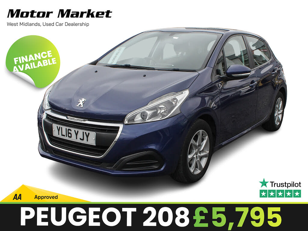 2016 Peugeot 208 1.2 PureTech Active (82bhp) 5d